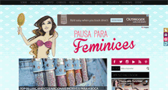 Desktop Screenshot of pausaparafeminices.com